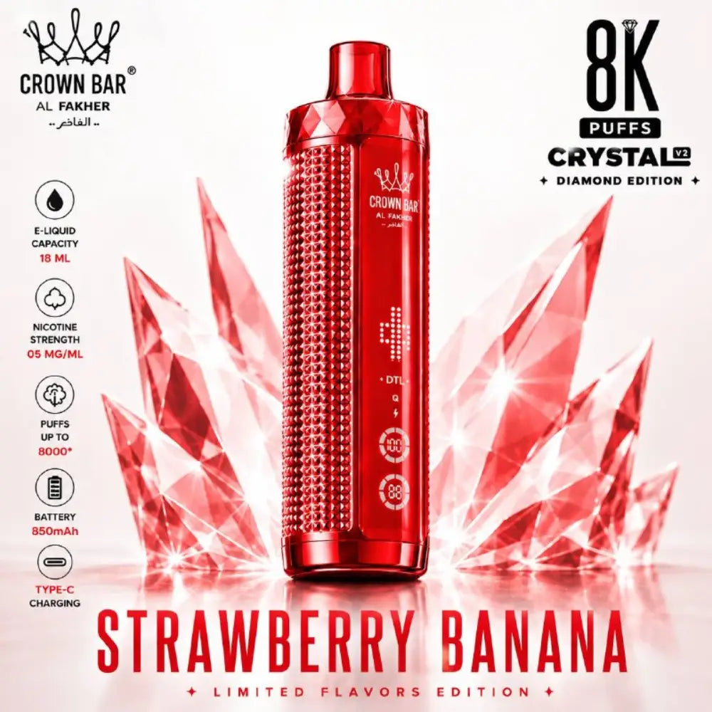 Al Fakher Vape 8000 Crystal V2 - Diamond Edition