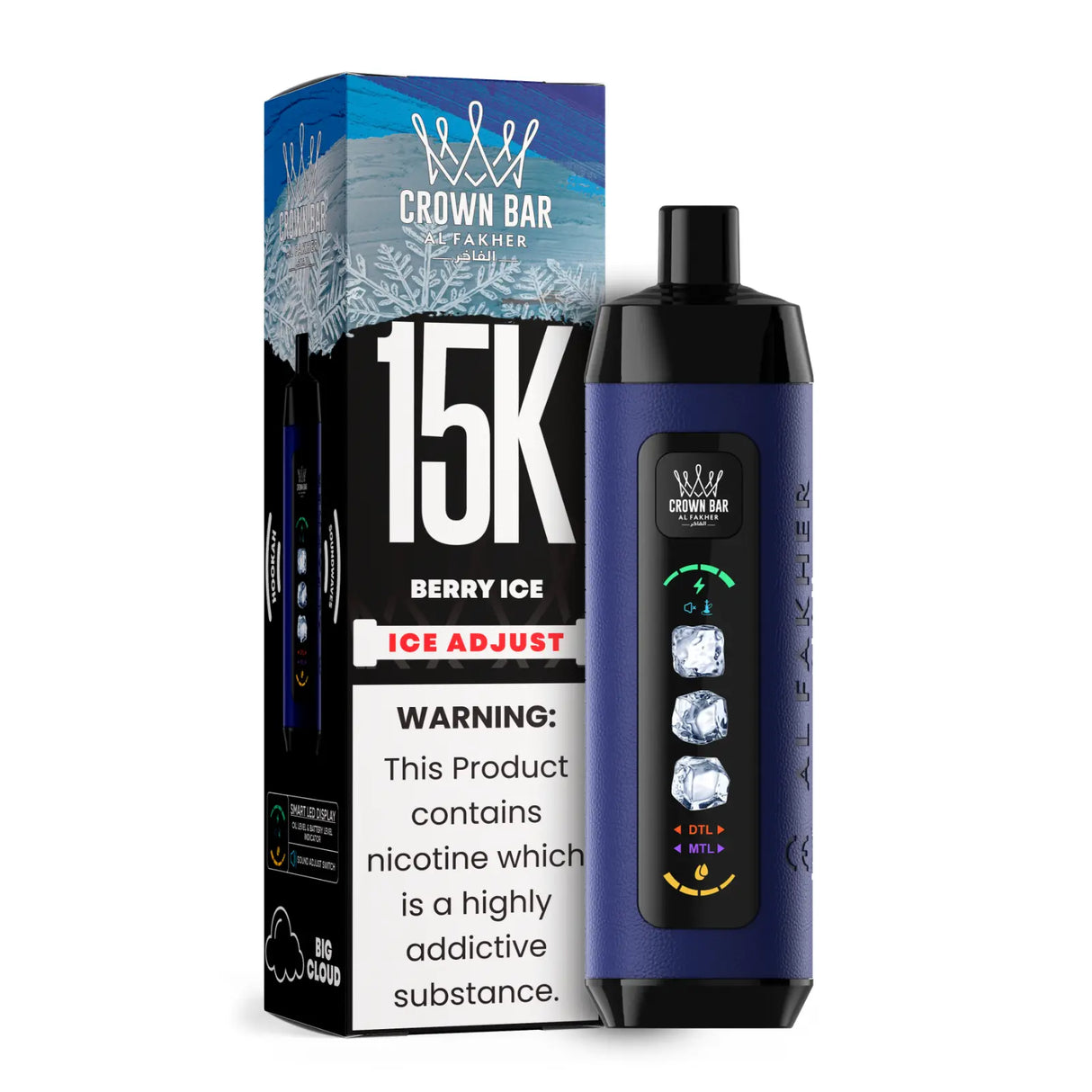 Al Fakher Vape 15000 Ice Crown Vape Al Fakher Vape 15000 Ice Crown Vape