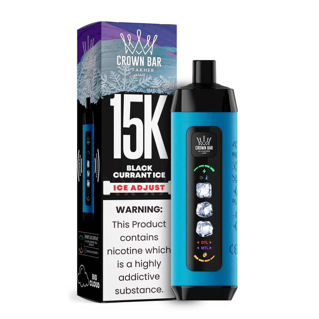 Al Fakher Vape 15000 Ice Crown Vape Al Fakher Vape 15000 Ice Crown Vape