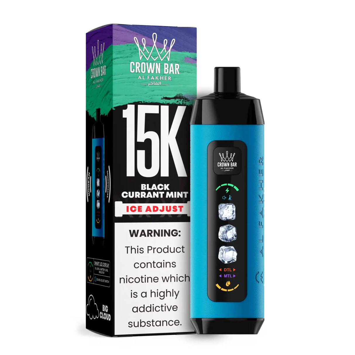 Al Fakher Vape 15000 Ice Crown Vape Al Fakher Vape 15000 Ice Crown Vape