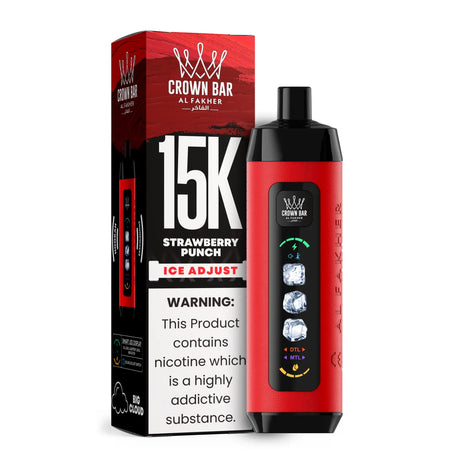 Al Fakher Vape - Crown Bar 15000 Ice - Strawberry Punch