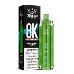 al fakher vape - 8000  crystal  V2 - blueberry mint