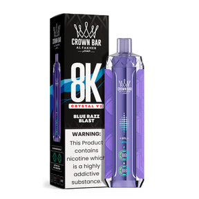 al fakher vape - 8000  crystal  V2 - blue razz blast