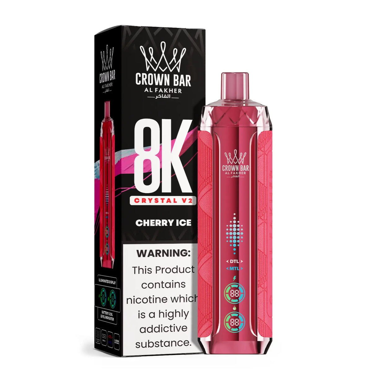 Al Fakher Vape 8000 Crystal V2 Crown Vape Al Fakher Vape 8000 Crystal V2 Crown Vape