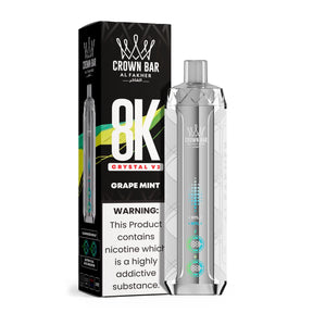 al fakher vape - 8000  crystal  V2 - grape mint