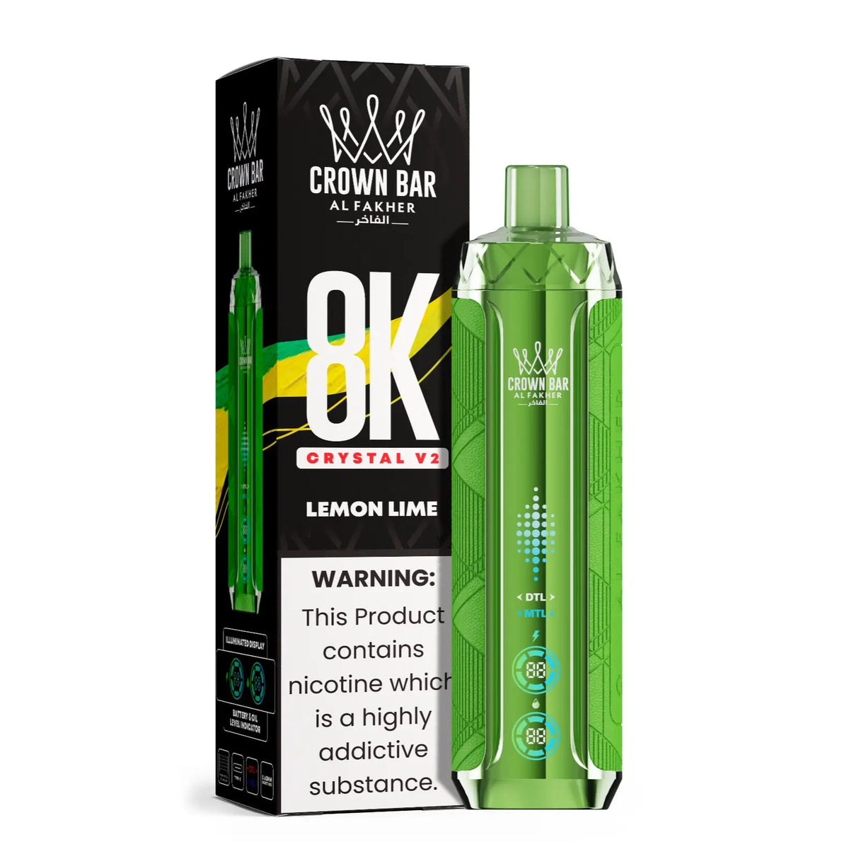 Al Fakher Vape 8000 Crystal V2 Crown Vape Al Fakher Vape 8000 Crystal V2 Crown Vape