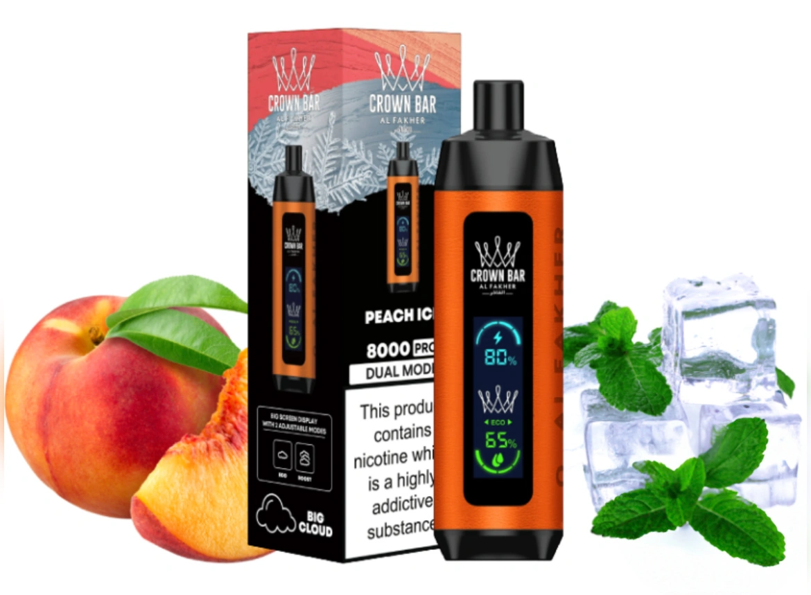 al fakher vape - 8000 dual mode - peach ice