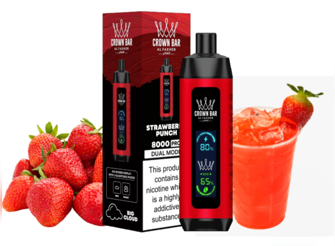 al fakher vape - 8000 dual mode - strawberry punch