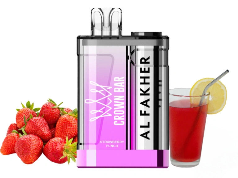 al fakher vape - 9000 crystal - strawberry punch