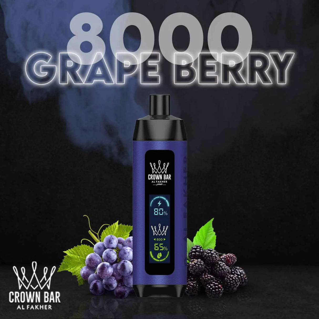 Al Fakher Vape 8000 Dual Mode Pro - Grape Berry