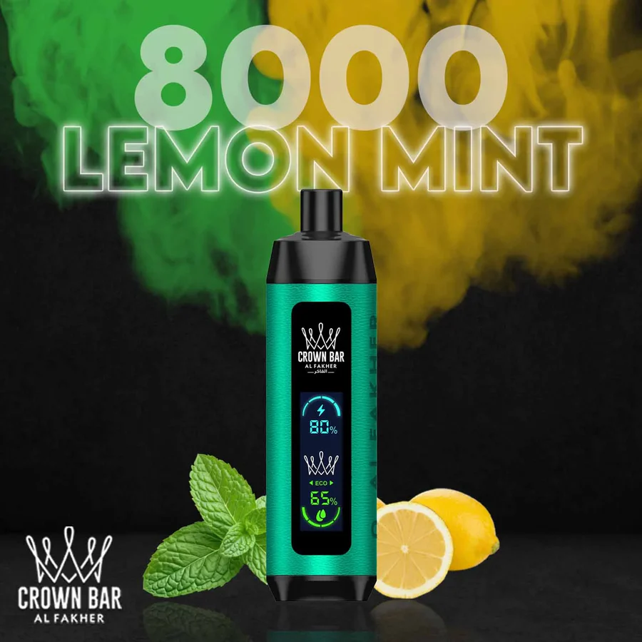 Al Fakher Vape 8000 - Lemon Mint (Limette Zitrone Minze)